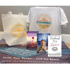 CBLR tote bag and T-shirt and (3) autographed Books